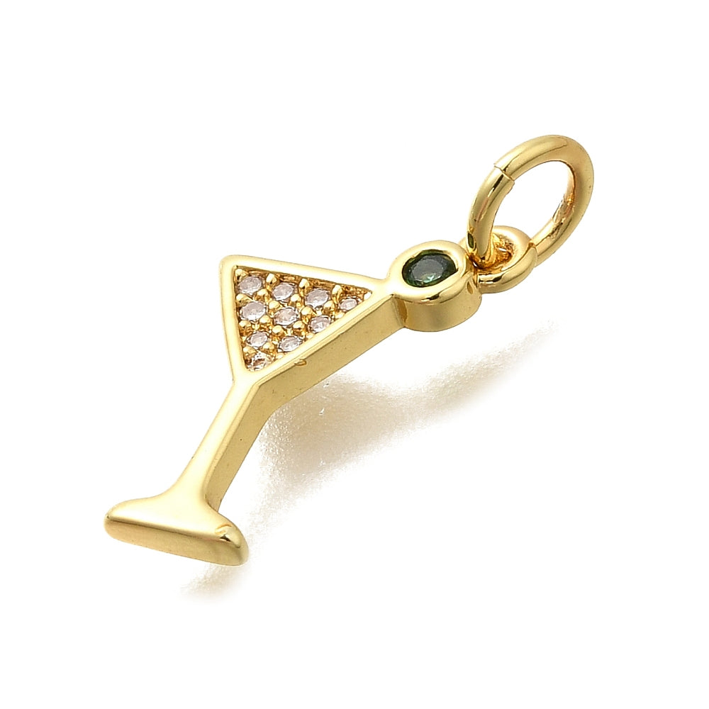 Golden Martini Charm