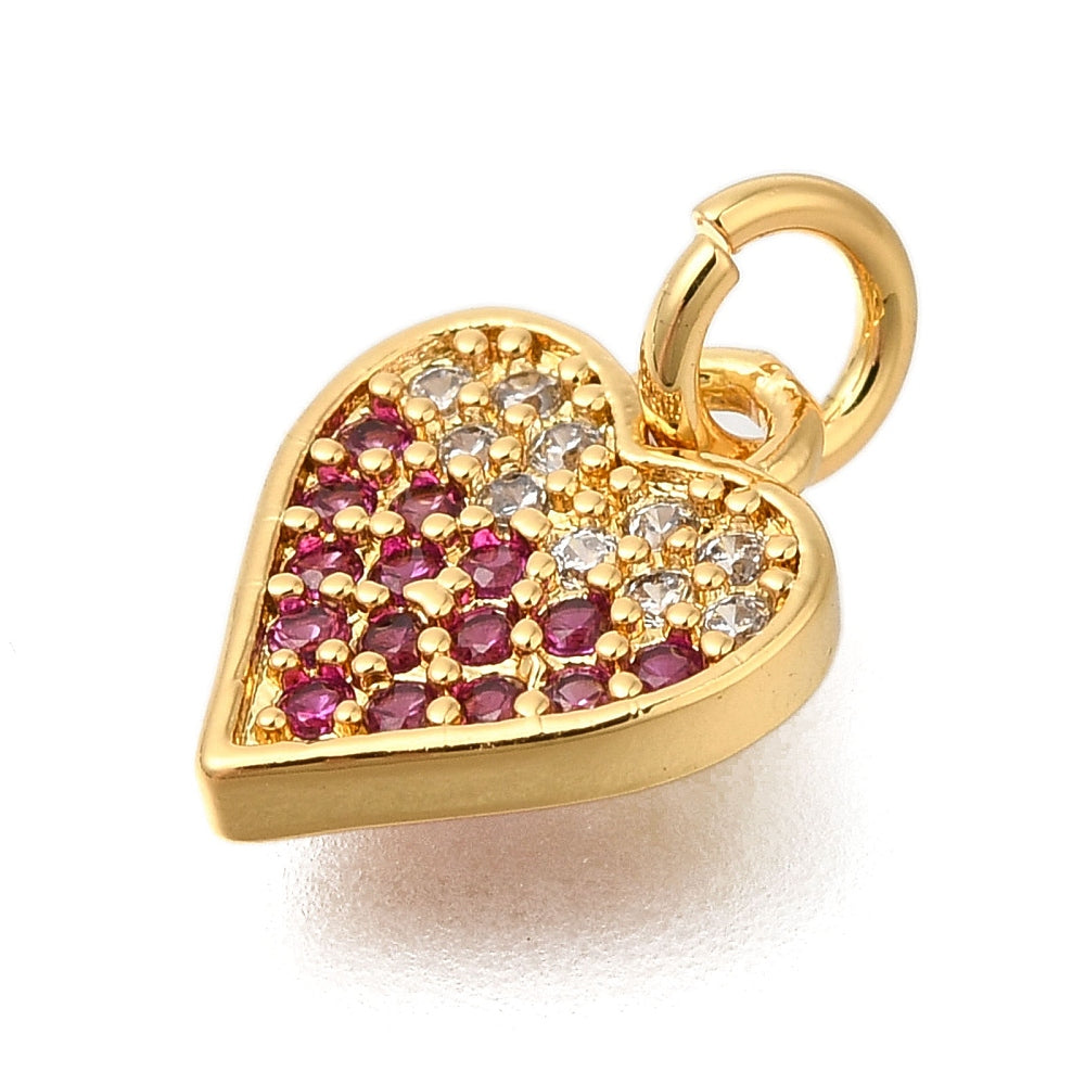 Pink Sugar Heart Charm