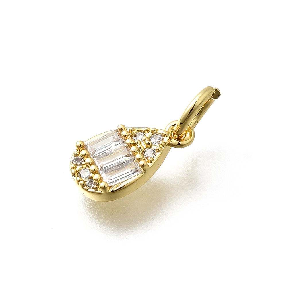 Diamond Teardrop Charm