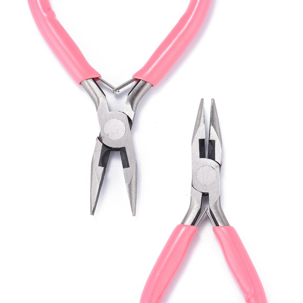 Pink Carbon Steel Jewelry Pliers