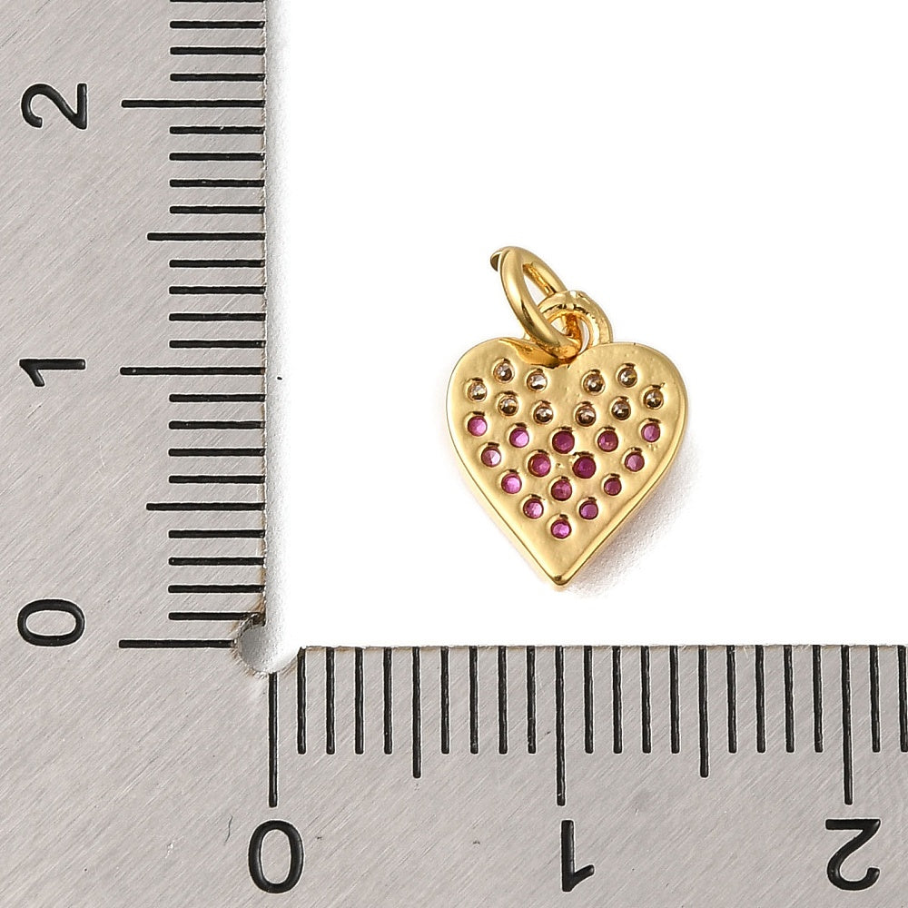 Pink Sugar Heart Charm