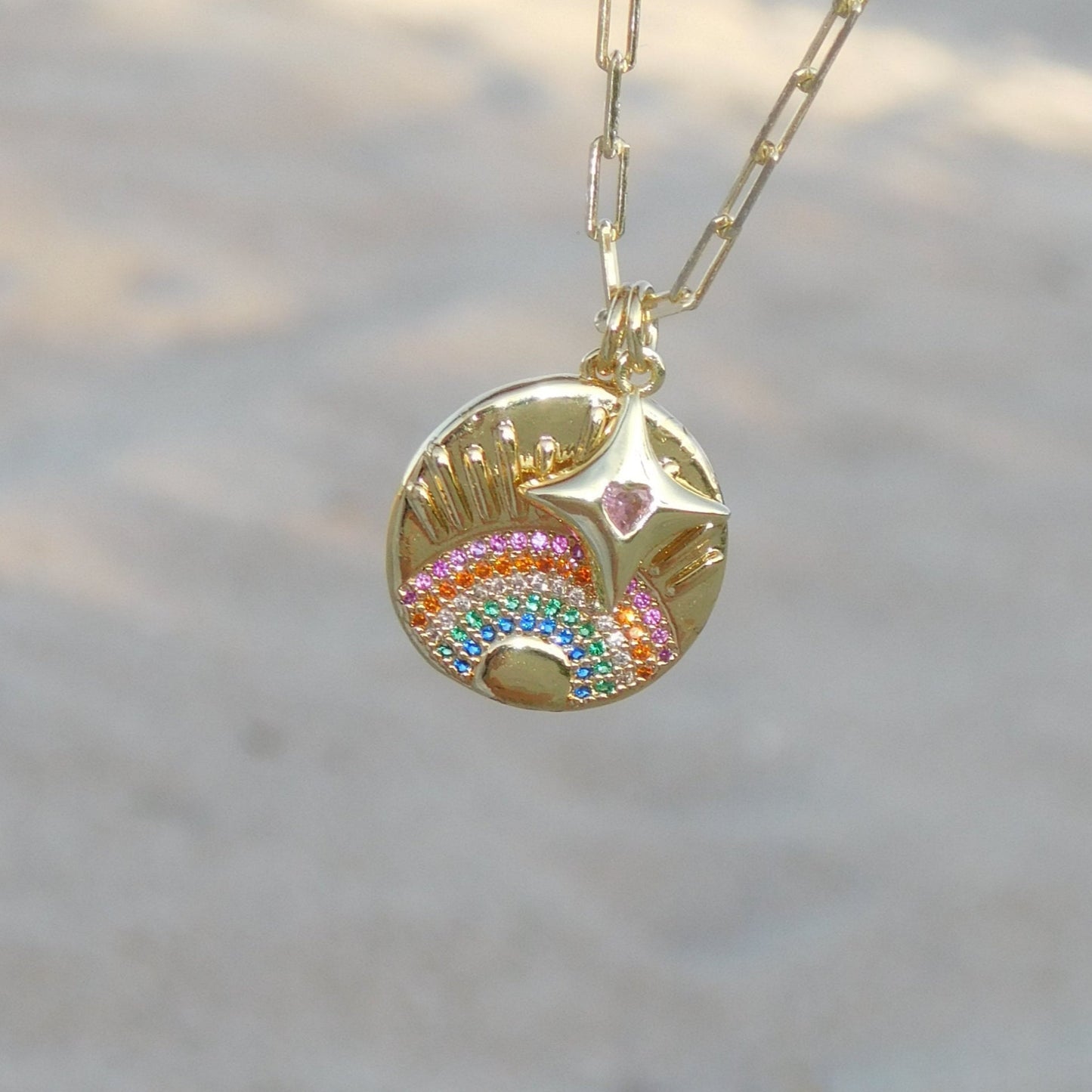 Magic Pendant Paperclip Necklace