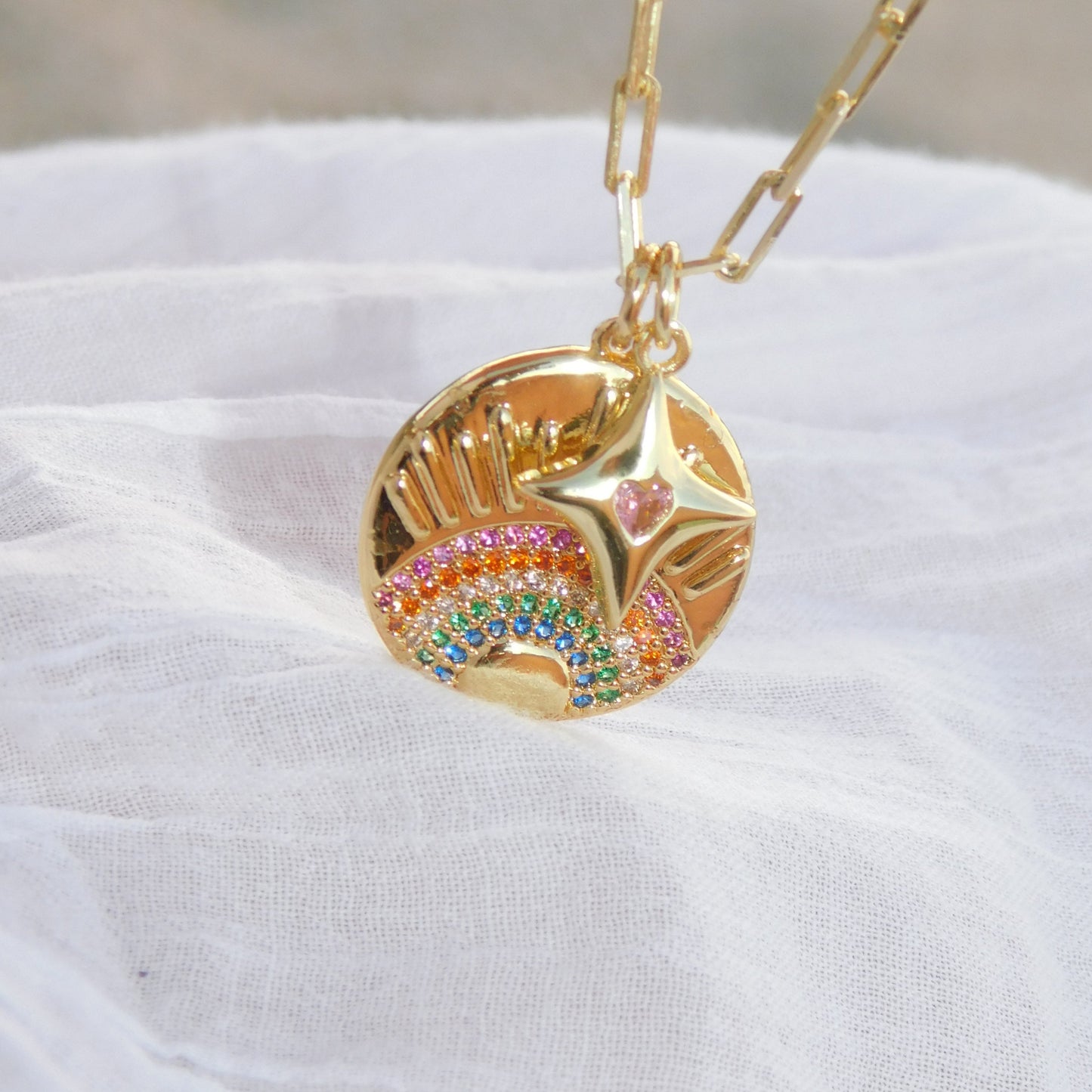 Magic Pendant Paperclip Necklace