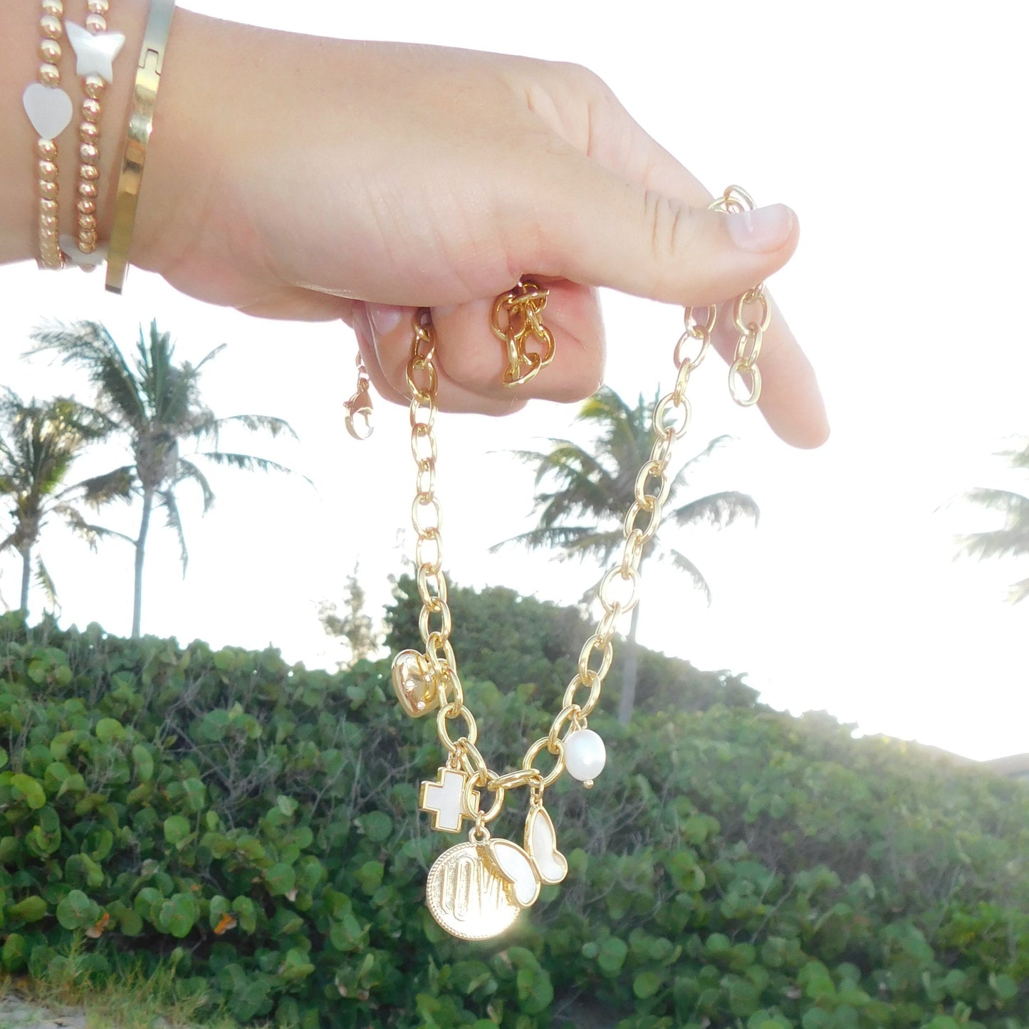 LOVE Statement Charm Necklace
