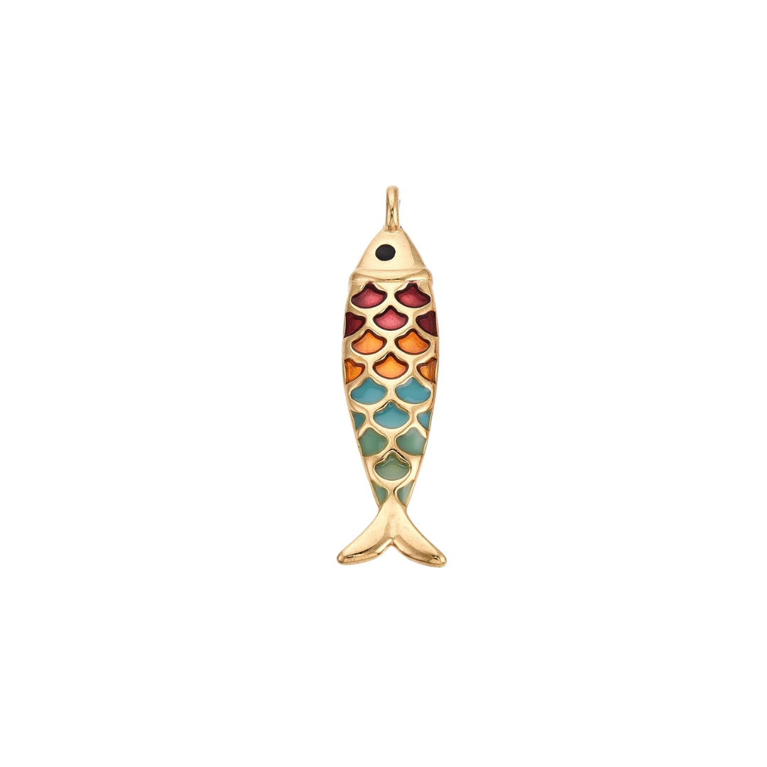 Rainbow Fish Charm