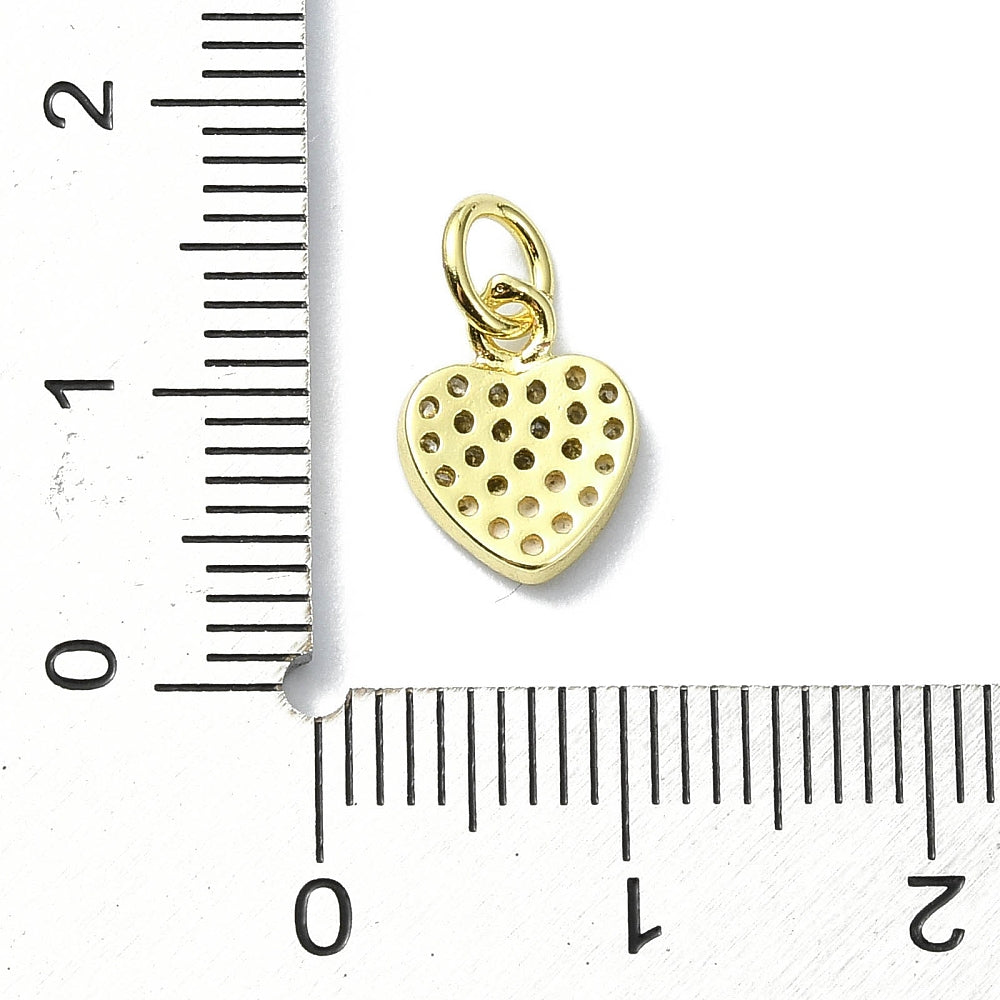 Bedazzled Heart Charm