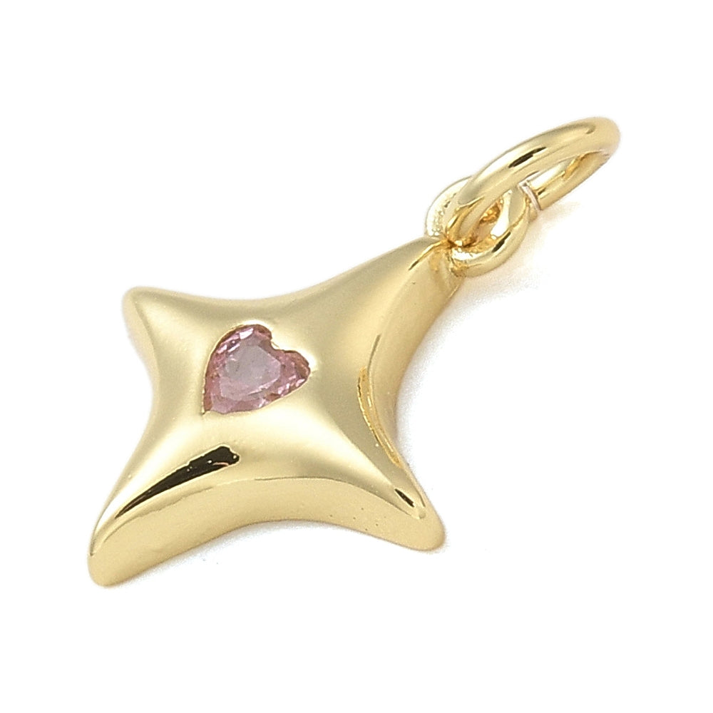 Golden Twinkle Star Charm