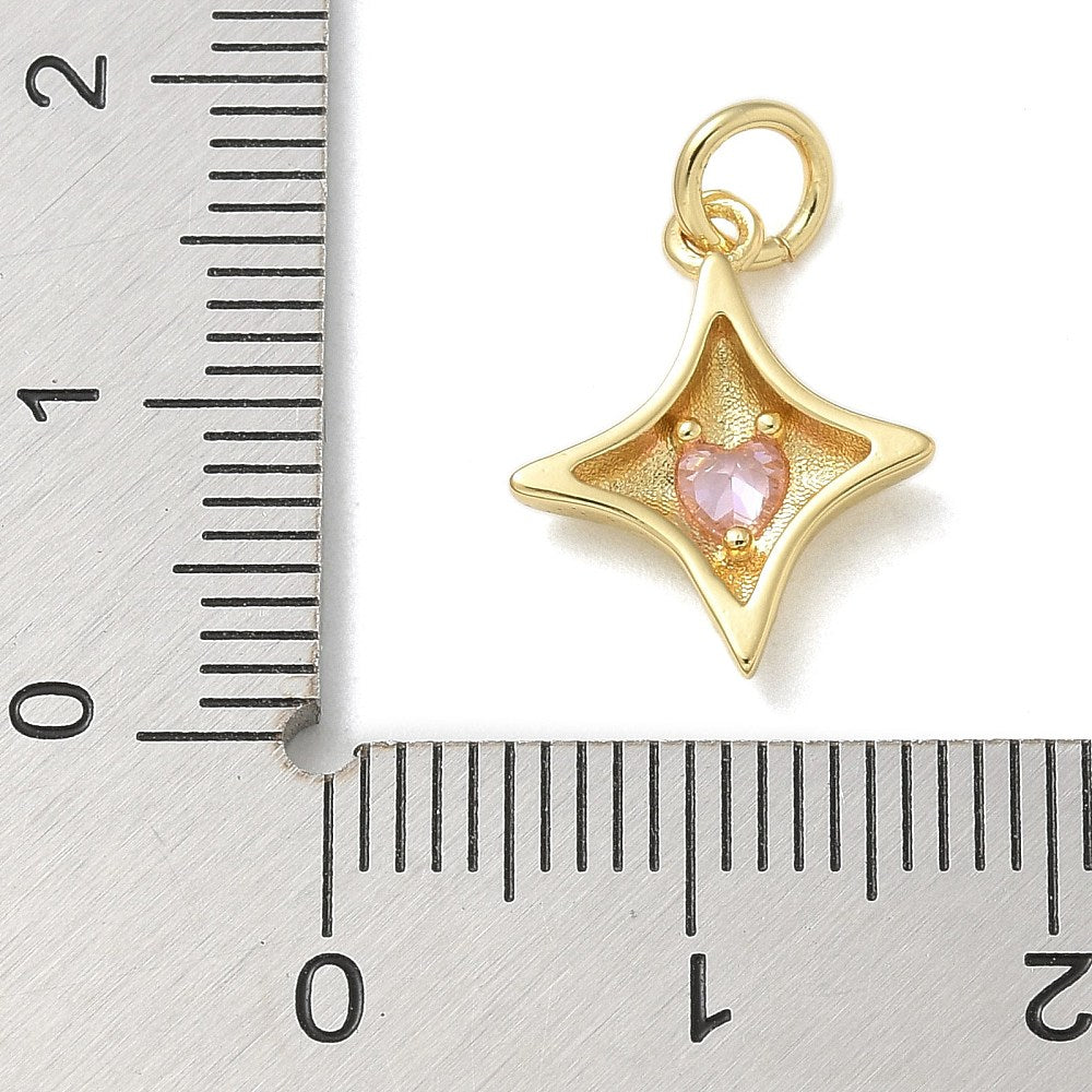 Golden Twinkle Star Charm