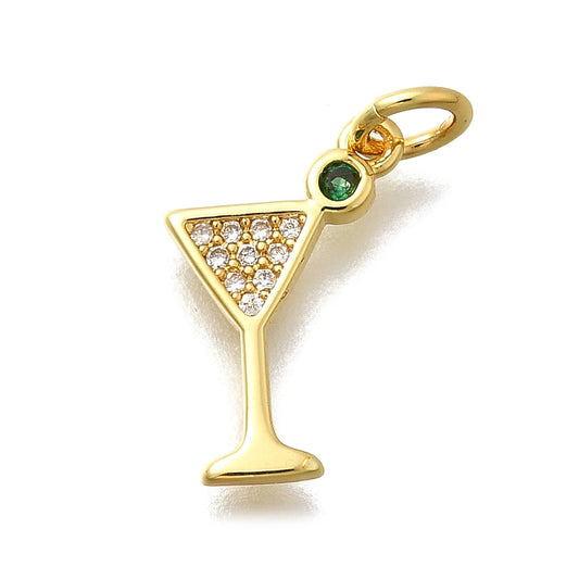 Golden Martini Charm