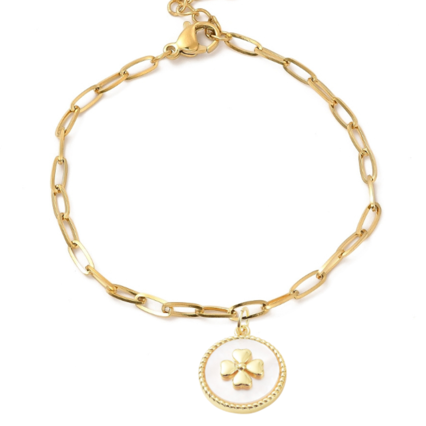 Mother of Pearl Clover Bracelet