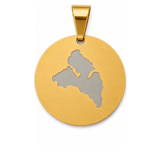 White Bear Outline Pendant