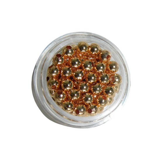 Gold Plated 4mm Ball Beads