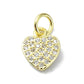 Bedazzled Heart Charm
