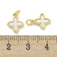 White Mini Clover Charm
