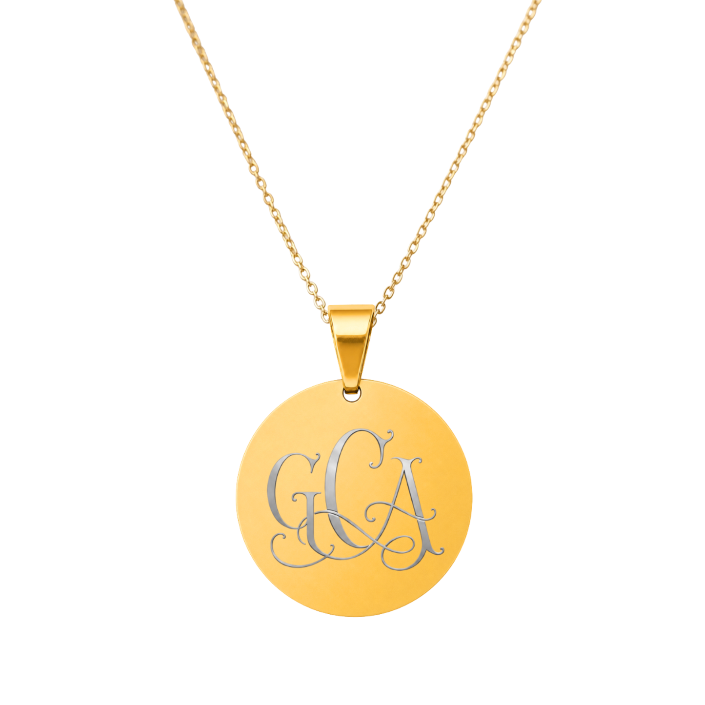 Custom Vintage Monogram Pendant