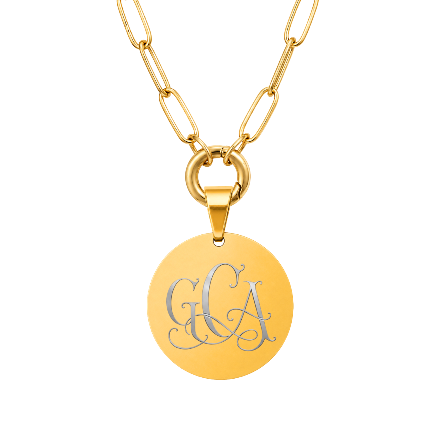 Custom Vintage Monogram Pendant
