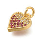 Pink Sugar Heart Charm