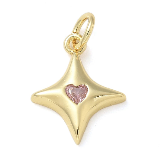 Golden Twinkle Star Charm