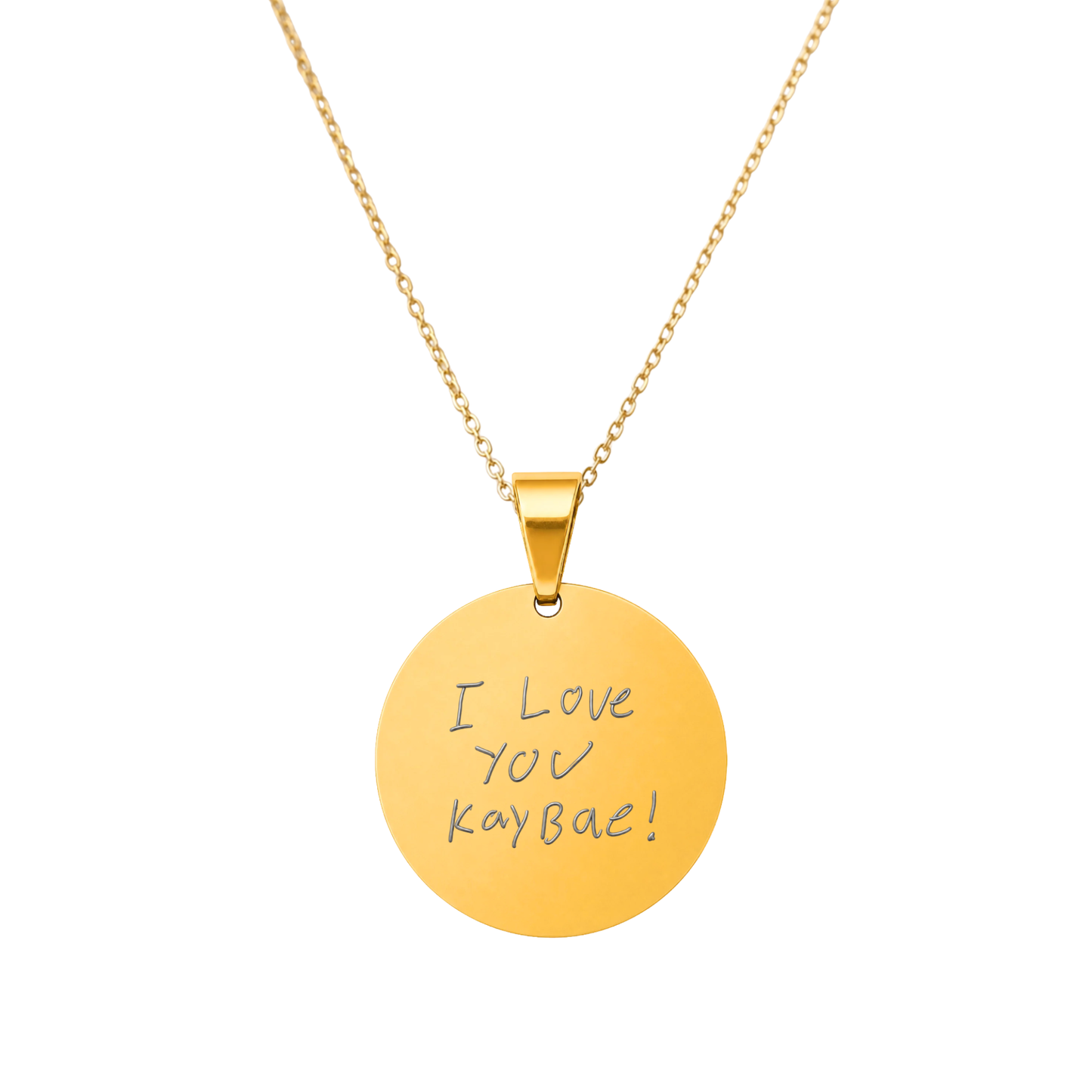 Handwriting Pendant Necklace