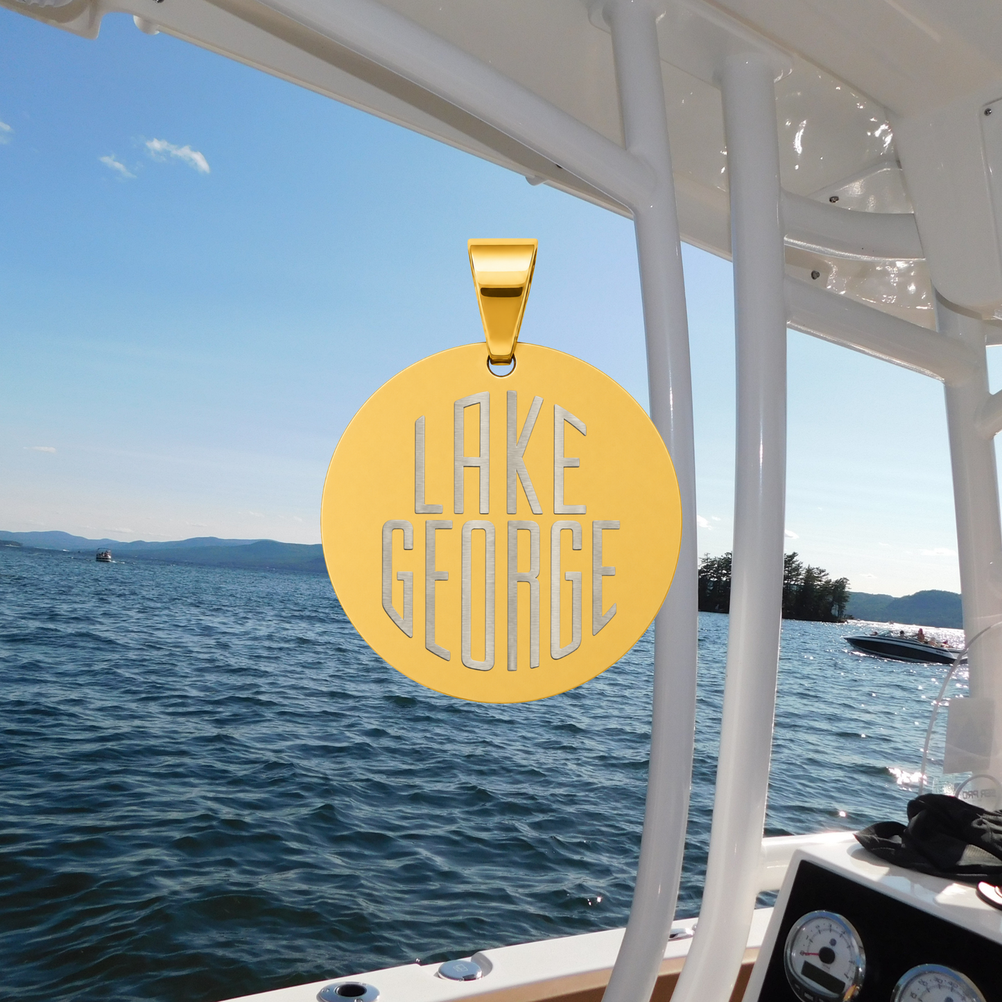 Custom Lake Outline Pendant