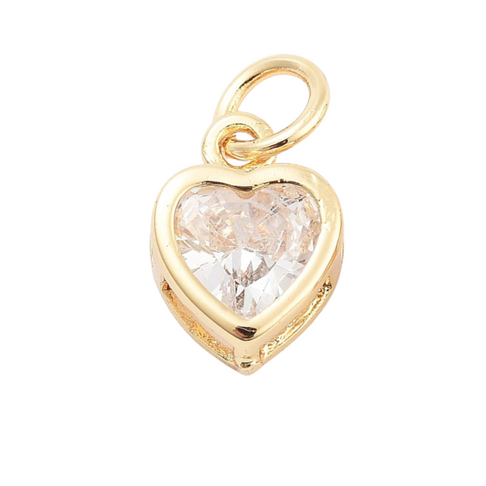 Crystal Glow Heart Charm