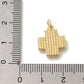 Golden Shell Cross Charm