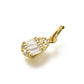 Diamond Teardrop Charm