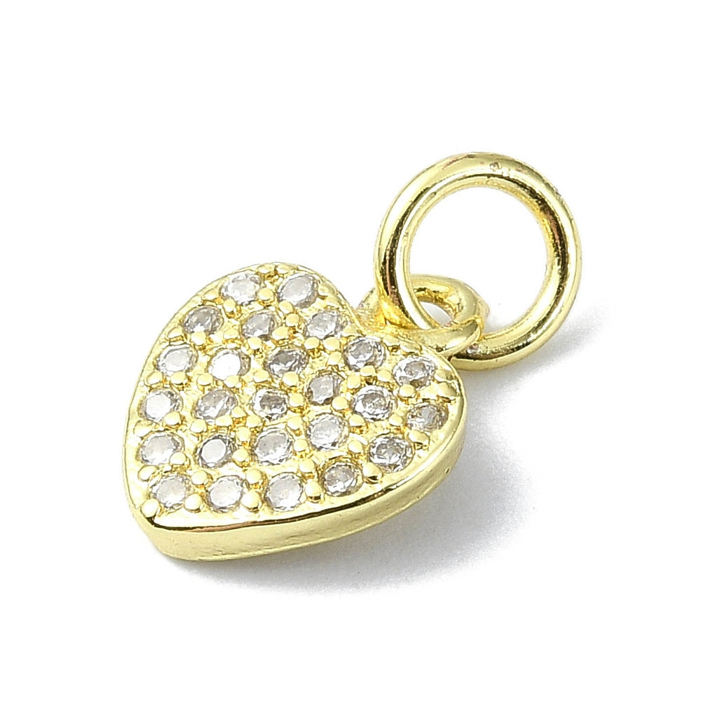 Bedazzled Heart Charm