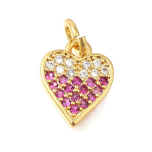 Pink Sugar Heart Charm
