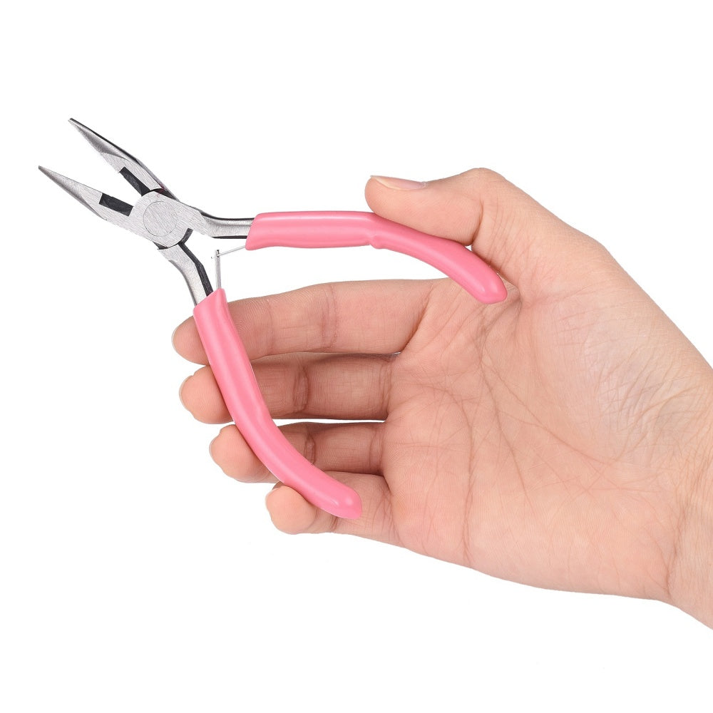 Pink Carbon Steel Jewelry Pliers
