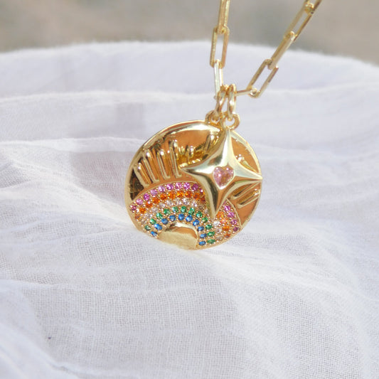 Magic Pendant Paperclip Necklace