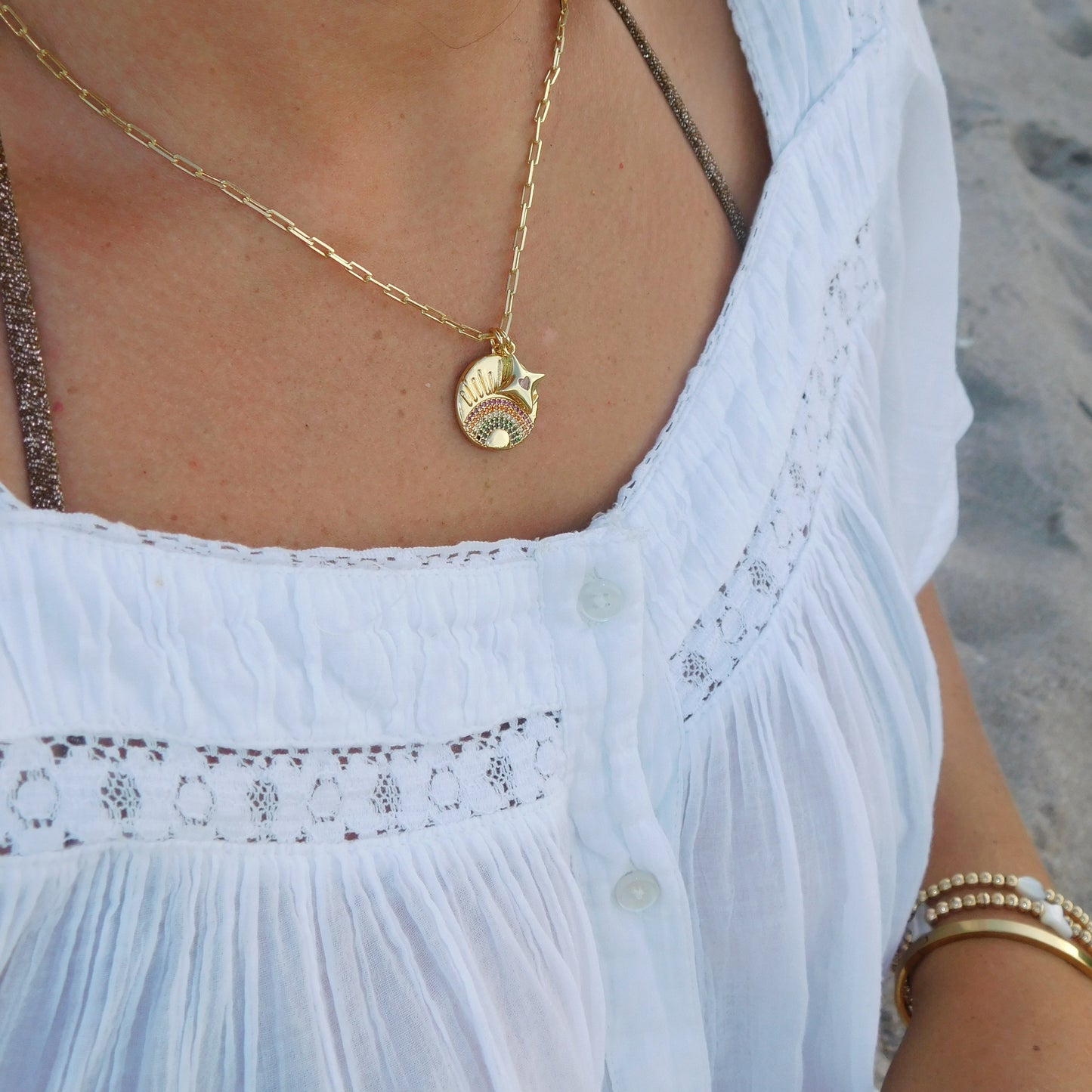 Magic Pendant Paperclip Necklace