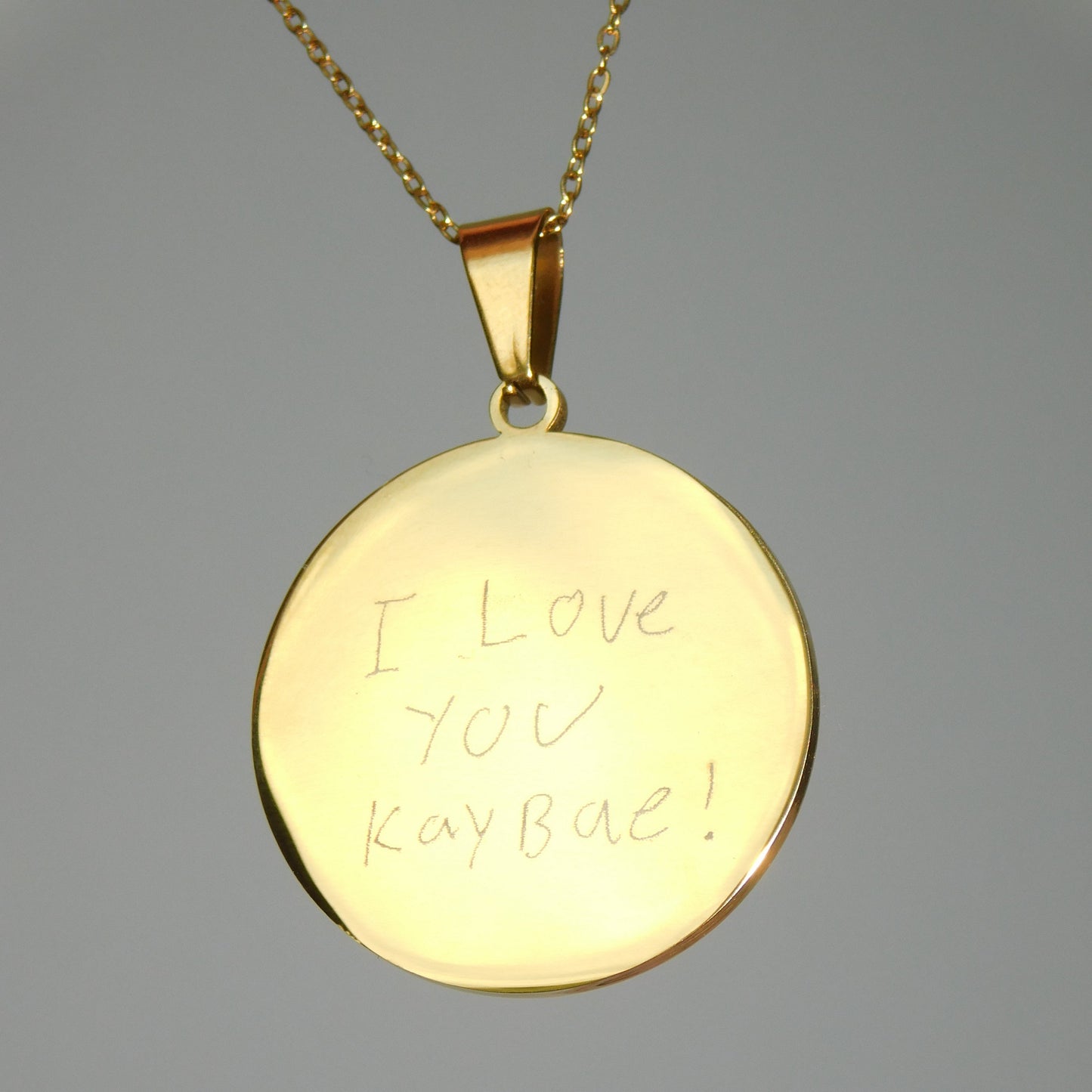 Handwriting Pendant Necklace