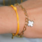 Mother of Pearl Cross Bracelet