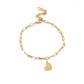 Engravable Heart Paperclip Bracelet