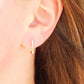 Golden Oval Huggie Hoops