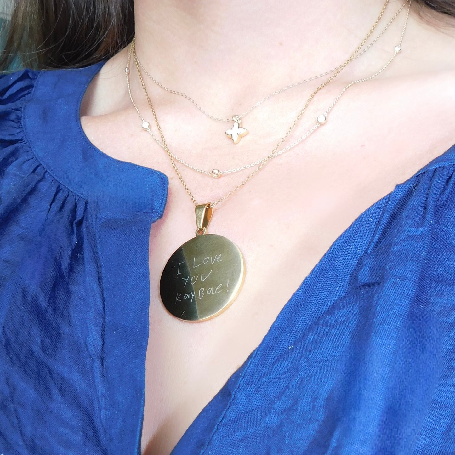 Handwriting Pendant Necklace