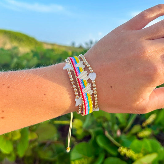 Sunrise Triple Heart Bracelet