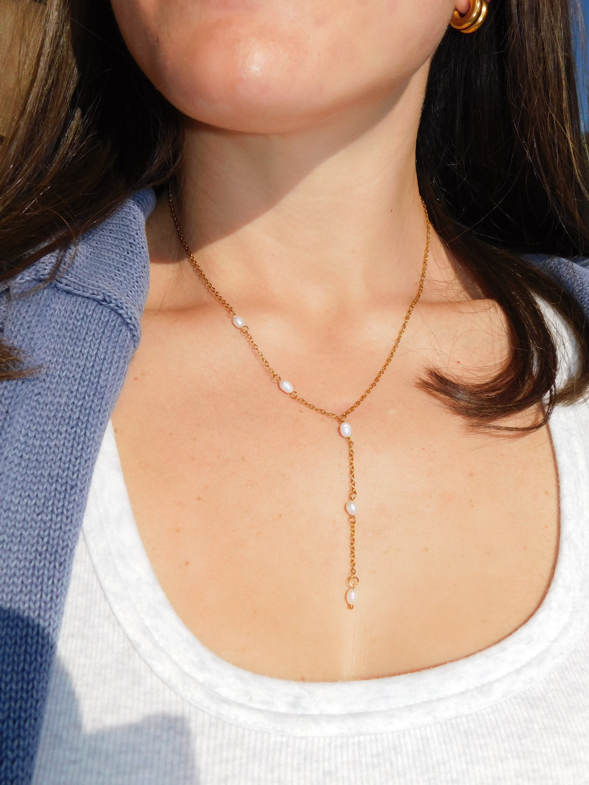 Freshwater Pearl Y Necklace