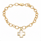 Mother of Pearl Cross Bracelet