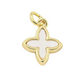 White Mini Clover Charm