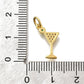 Golden Martini Charm