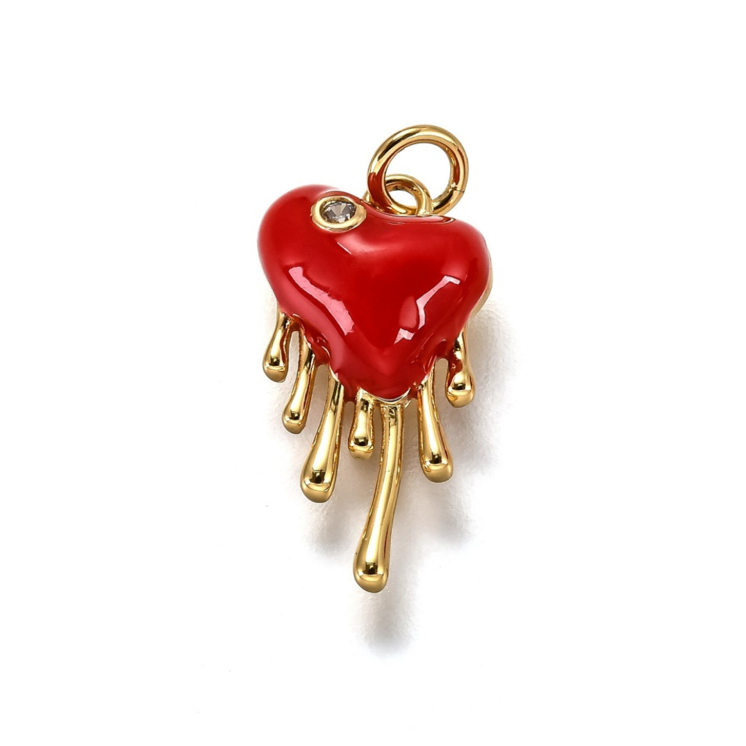 Drippy Heart Charm