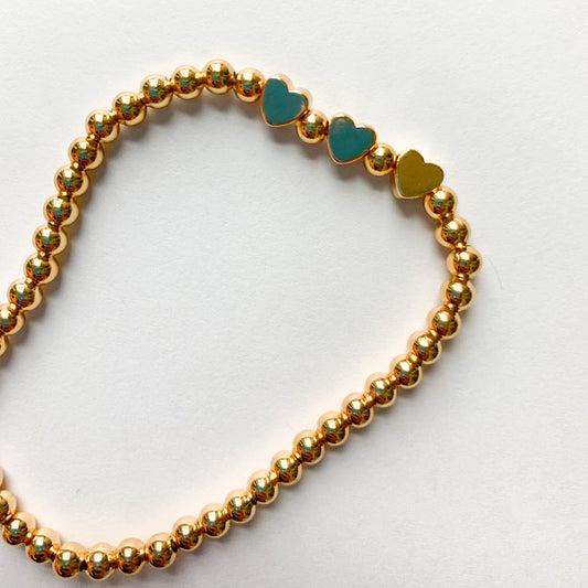 Heart of Gold Ball Bracelet