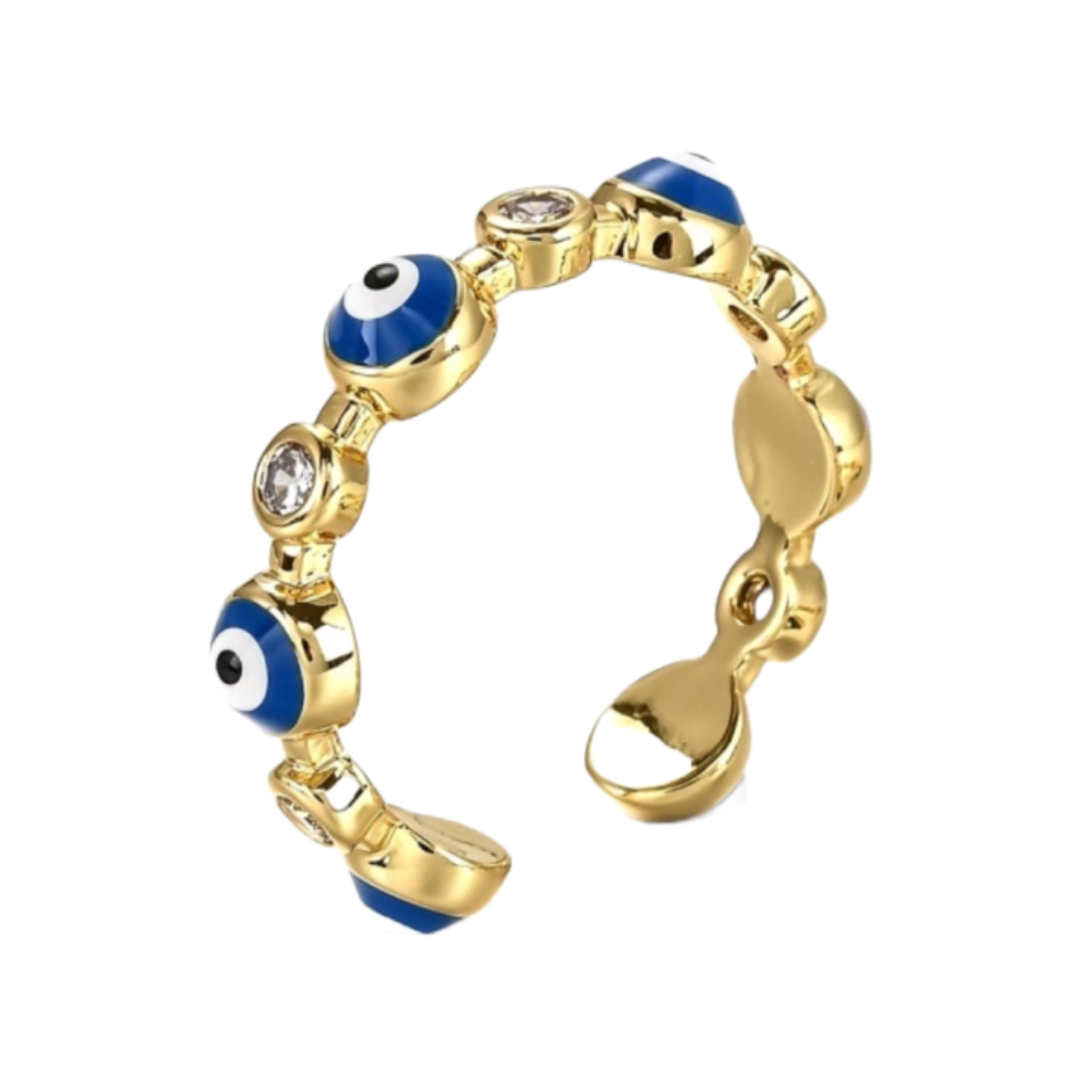 Diamond Evil Eye Ring