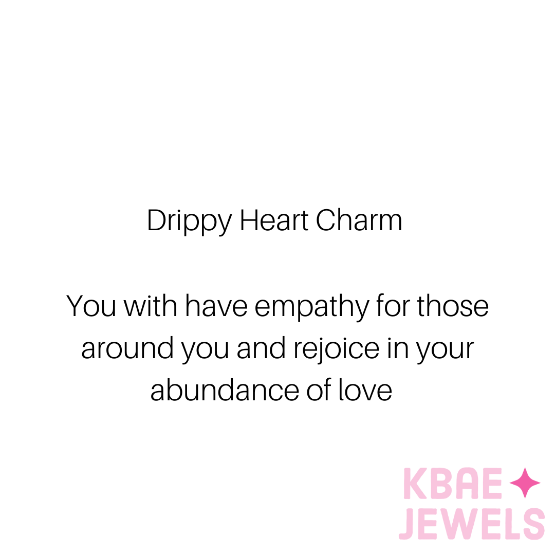 Drippy Heart Charm