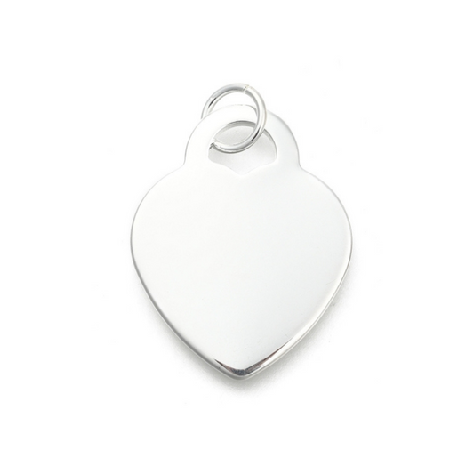 Silver Lining Heart Charm