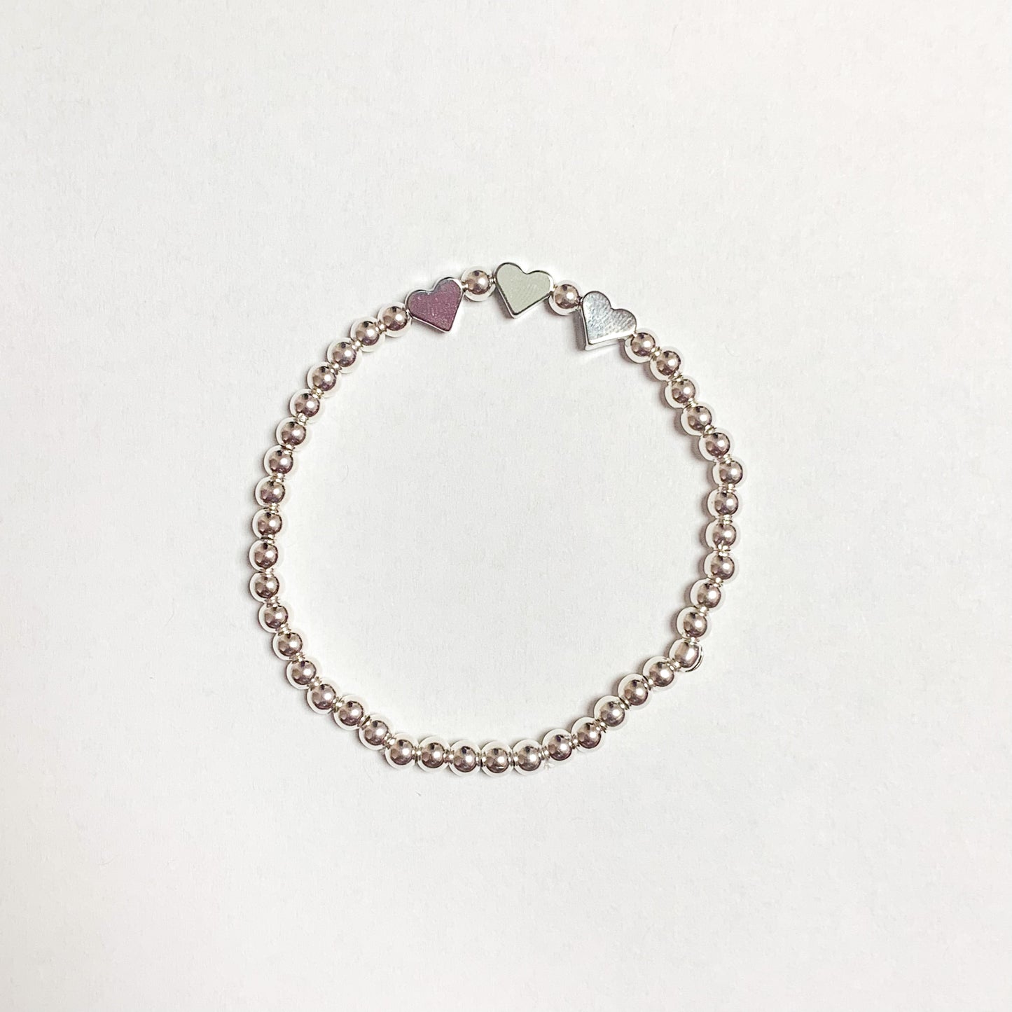 Heart of Silver Ball Bracelet