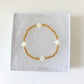 Cross Gold Ball Bracelet